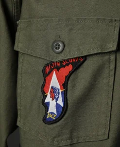 Bronson Mfg Vietnam War US Army OG-107 Fatigue Utility Shirt - Im Jin Scouts><noscript><img width=