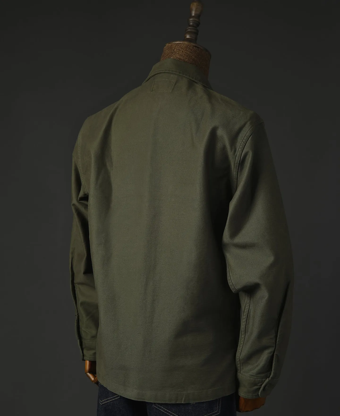 Bronson Mfg Vietnam War US Army OG-107 Fatigue Utility Shirt - Plain> Long Sleeve Shirts