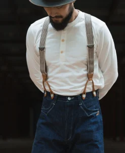 Bronson Mfg Vintage Long Sleeve Henley Shirt -><noscript><img width=