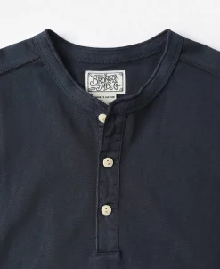 Bronson Mfg Vintage Long Sleeve Henley Shirt -><noscript><img width=