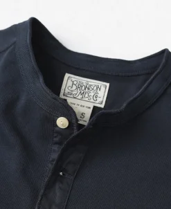 Bronson Mfg Vintage Long Sleeve Henley Shirt -><noscript><img width=