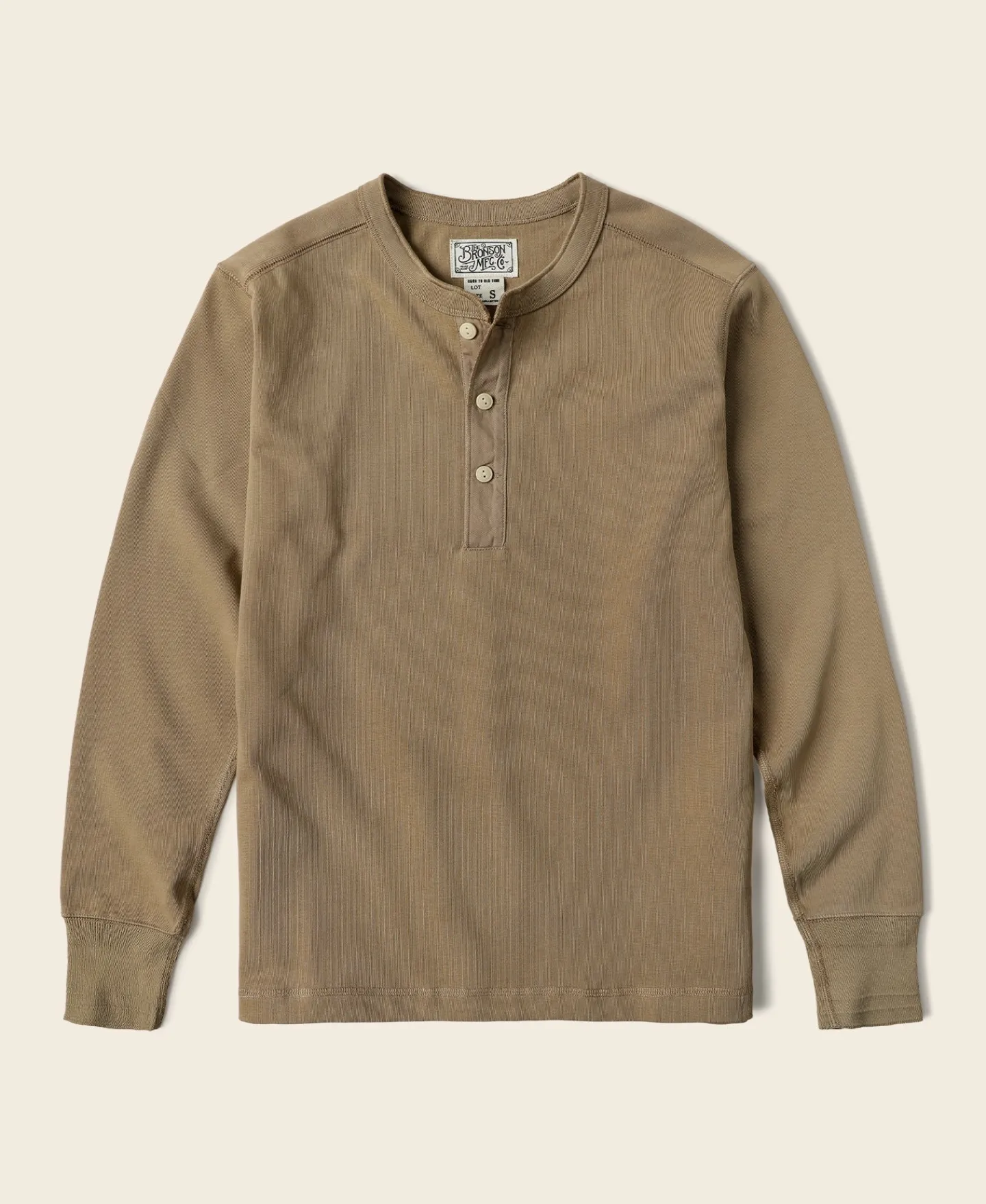 Bronson Mfg Vintage Long Sleeve Henley Shirt -> Long Sleeve T-Shirts|Henleys