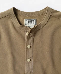 Bronson Mfg Vintage Long Sleeve Henley Shirt -><noscript><img data-lazyloaded=