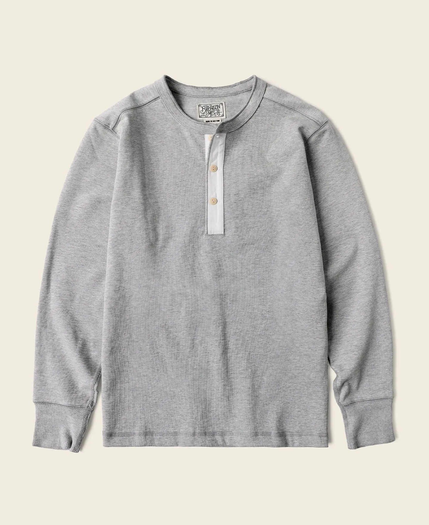 Bronson Mfg Vintage Long Sleeve Henley Shirt -> Long Sleeve T-Shirts|Henleys