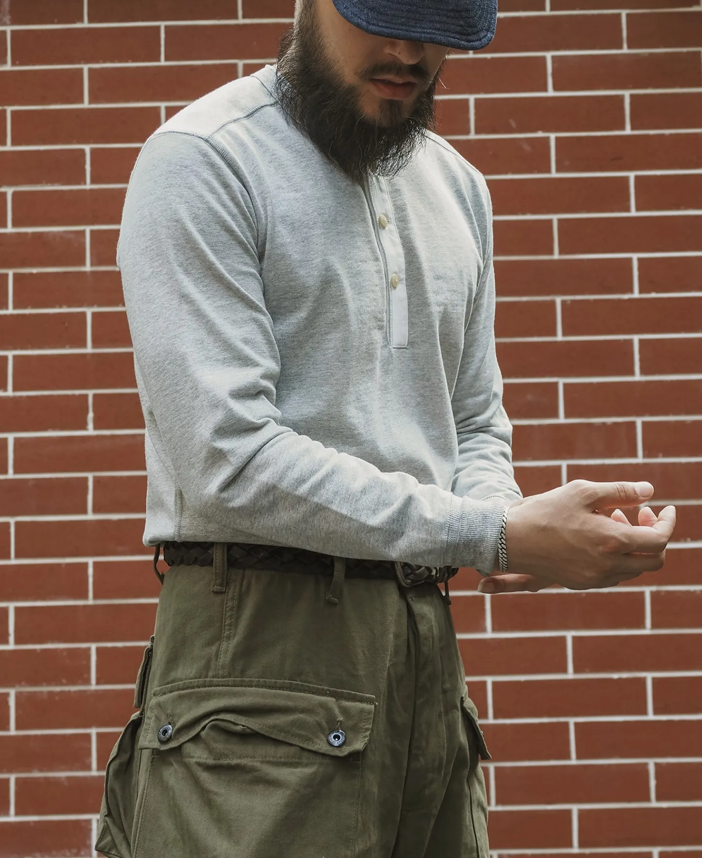 Bronson Mfg Vintage Long Sleeve Henley Shirt -> Long Sleeve T-Shirts|Henleys