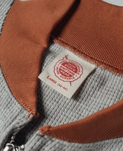 Bronson Mfg Waffle Cotton Full-Zip Track Jacket -><noscript><img width=