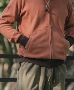 Bronson Mfg Waffle Cotton Full-Zip Track Jacket -><noscript><img width=