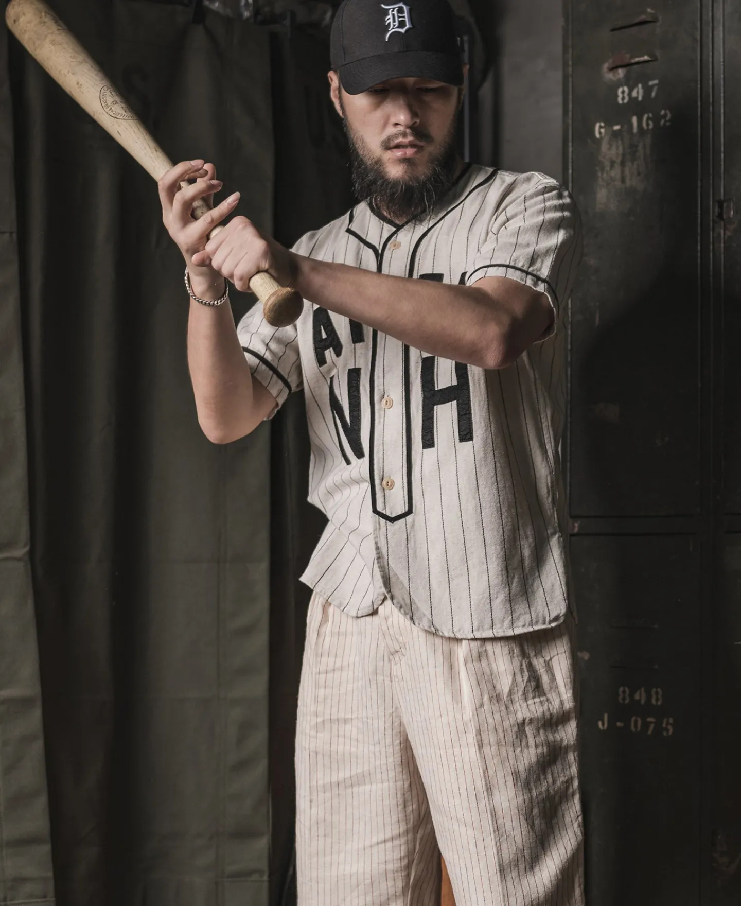 Bronson Mfg WWII Military Baseball Shirt - AIEA NH> Short Sleeve Shirts